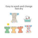 4pcs-set-ECO-friendly-Gray-Mesh-Cloth-Baby-Cloth-Diapers-New-Washable-Pocket-Diaper-Adjustable-Reusable