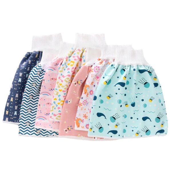 Baby-Diaper-Waterproof-Skirt-Infant-Leak-proof-Urine-Training-Pants-Cloth-Diapers-Kids-Nappy-Sleeping-Bed-5