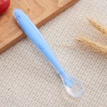 Baby-Feeding-Spoons-Dishes-Tableware-Children-Flatware-Cutlery-Spoon-Silicone-Temperature-Sensing-Patchwork-Soup-Ladle-Tools