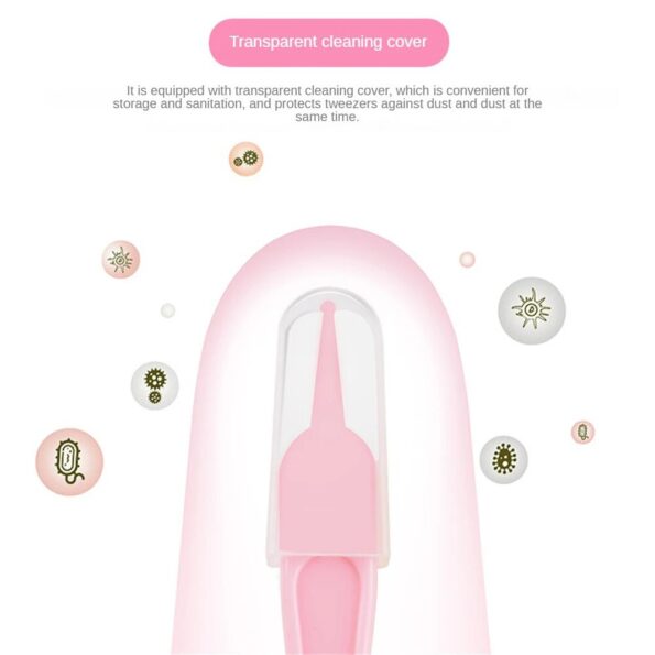 Baby-Plastic-Cleaning-Tweezers-Safety-Care-Round-Head-Clamp-Anti-skid-Design-Clean-Ear-Holes-Nostrils-5