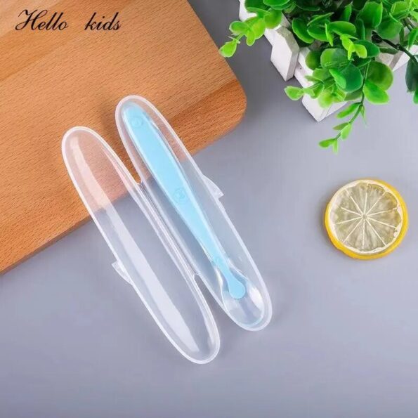 Baby-Soft-Silicone-Spoon-with-Storage-Box-Candy-Color-Temperature-Sensing-Spoon-Children-Food-Feeding-Dishes-2