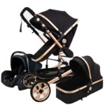 Baby-Stroller-3-in-1-High-Landscape-Stroller-Reclining-Baby-Carriage-Foldable-Stroller-Baby-Bassinet-Puchair
