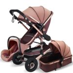 Baby-Stroller-3-in-1-High-Landscape-Stroller-Reclining-Baby-Carriage-Foldable-Stroller-Baby-Bassinet-Puchair