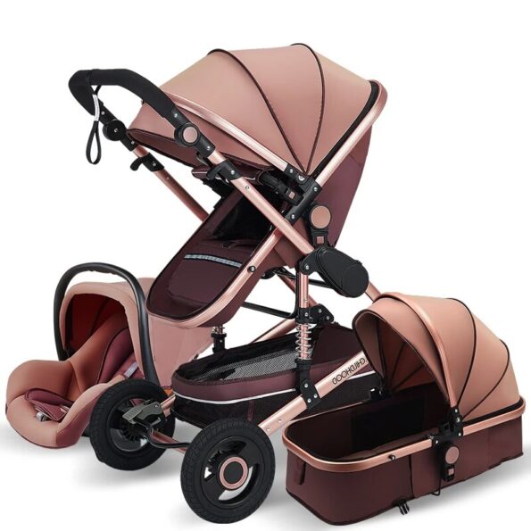Baby-Stroller-3-in-1-High-Landscape-Stroller-Reclining-Baby-Carriage-Foldable-Stroller-Baby-Bassinet-Puchair-3