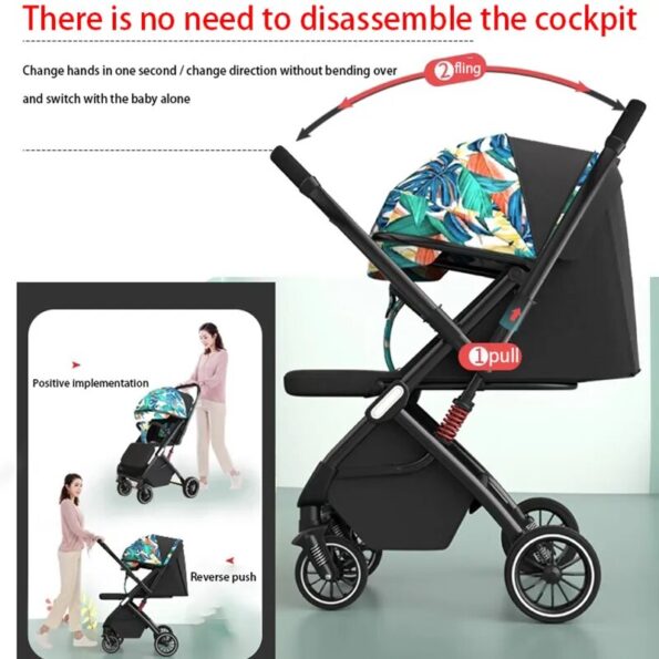 Baby-Stroller-Two-Way-Lying-UltraLight-and-Portable-One-Key-Folding-Shock-Absorber-High-Landscape-0-2