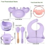 Crab-Plate-For-Baby-Silicone-Tableware-Suction-Bowl-Plate-Tray-Bibs-Spoon-Personalized-Name-Baby-s