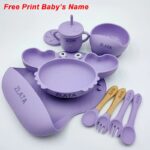 Crab-Plate-For-Baby-Silicone-Tableware-Suction-Bowl-Plate-Tray-Bibs-Spoon-Personalized-Name-Baby-s